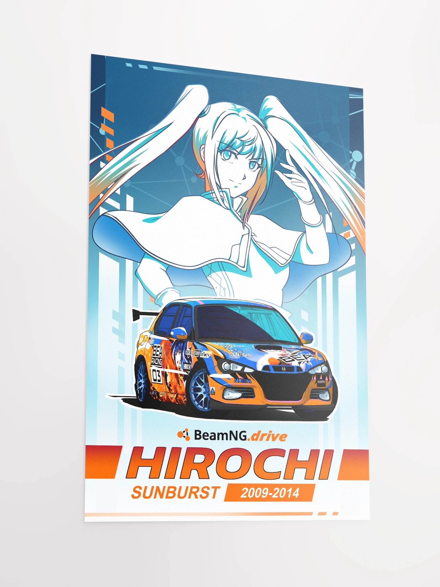 Itasha Livery Stylized Poster product image (2)