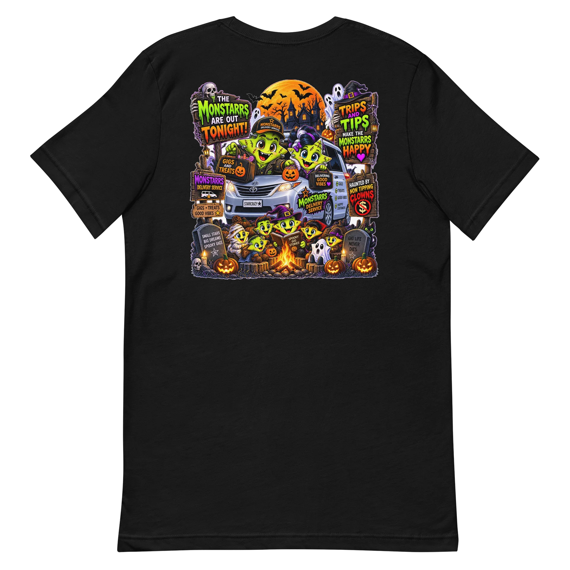 Ahhh! Little Monstarr’s Gigs & Treats Halloween Tee 🎃⭐ product image (1)