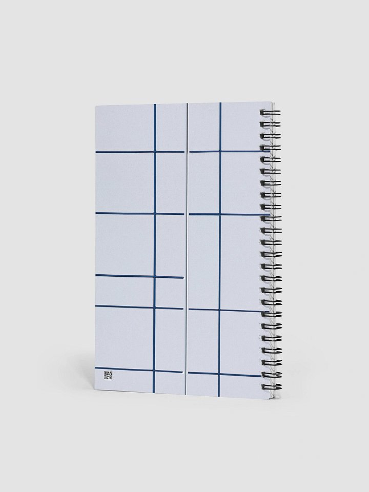 Customizable Grid Pattern Spiral Notebook product image (2)