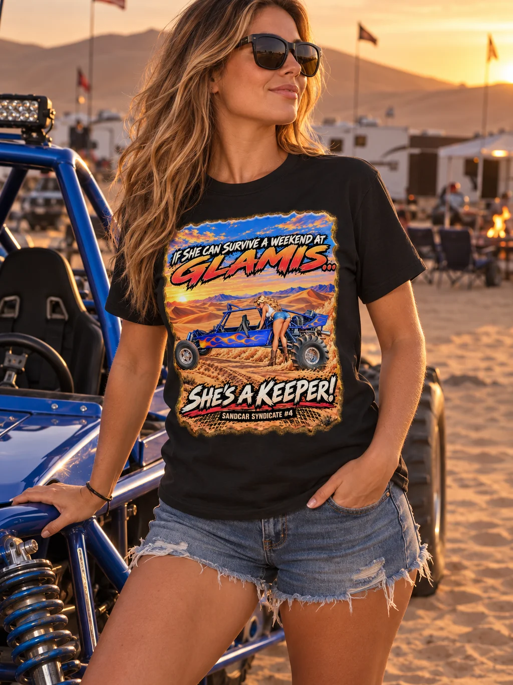 Sandcar Syndicate #4 – She's a Keeper Glamis Tee product image (1)