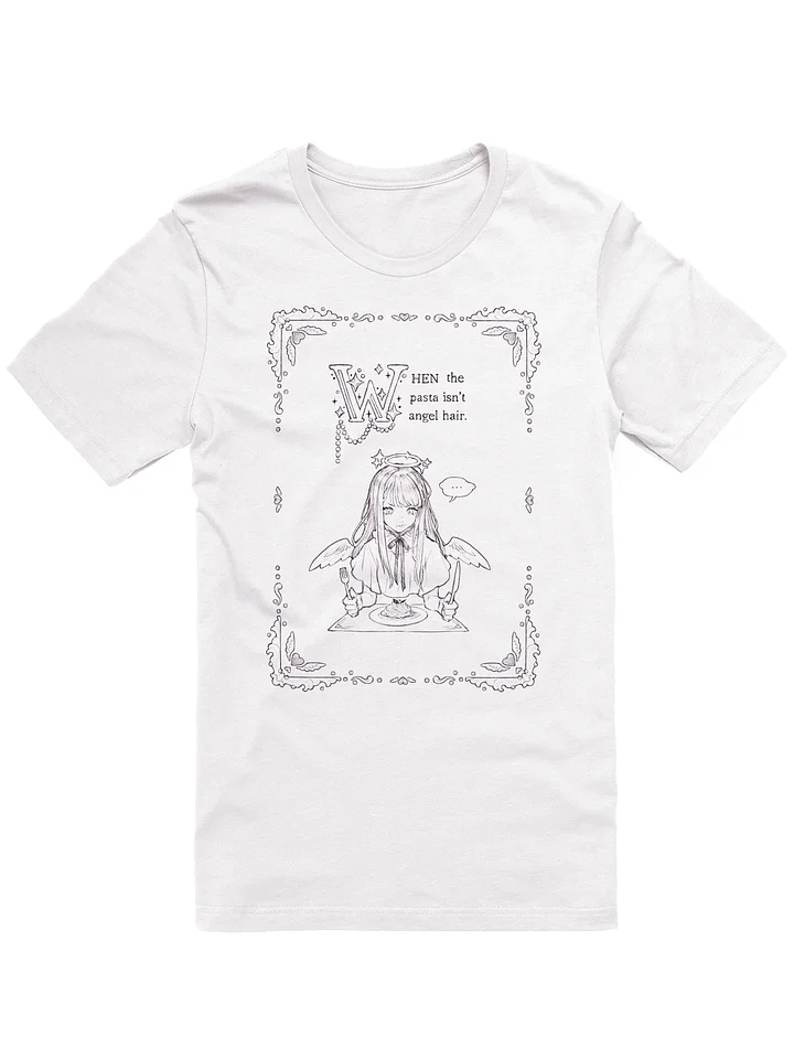 angel hair pasta // black tee product image (1)