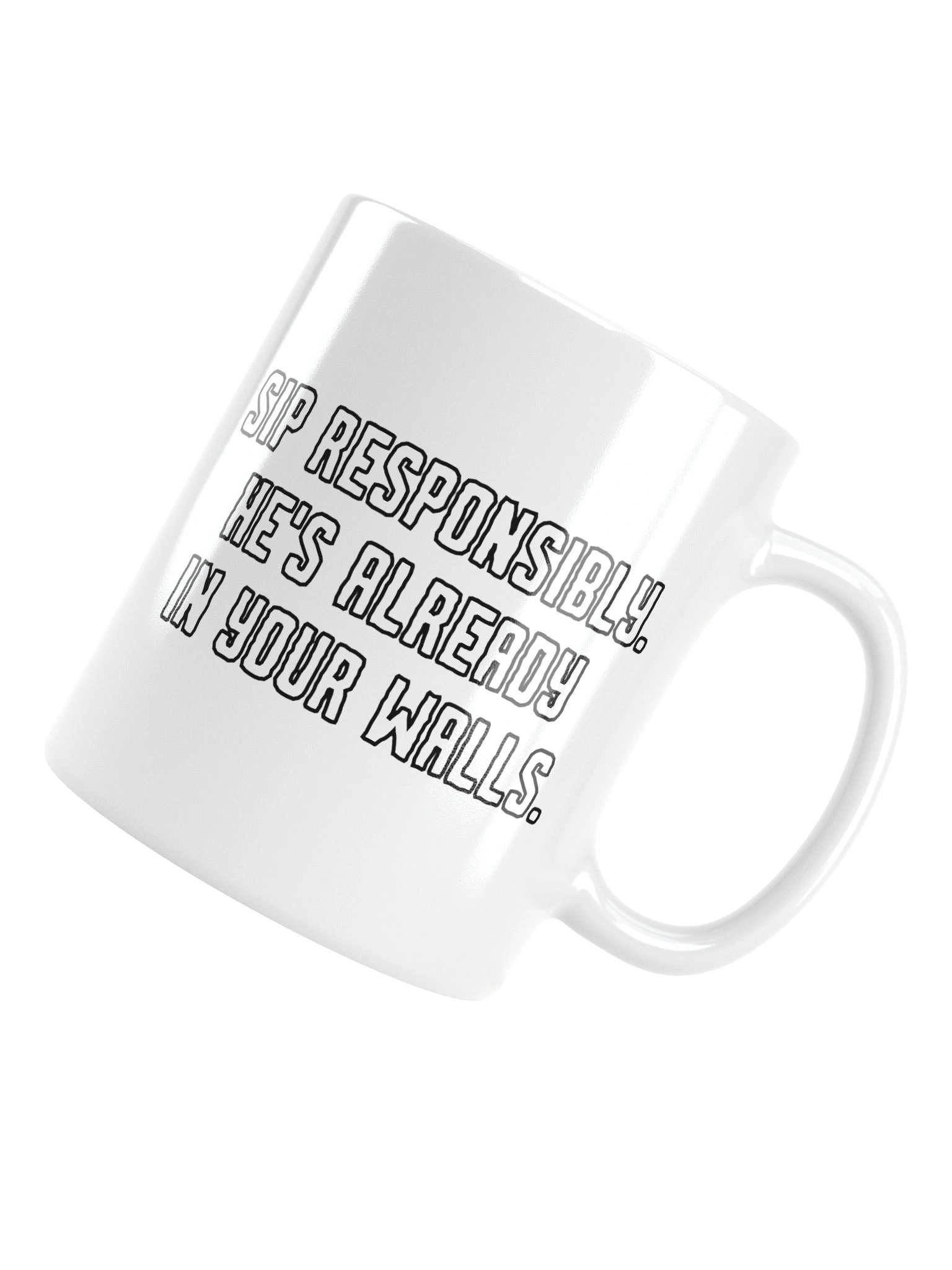 Cursed Mickey — White Glossy Mug product image (6)