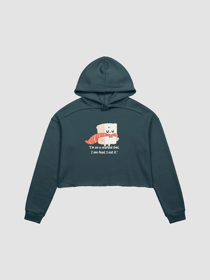 Sea Food Diet Sushi Crop Hoodie product image (1)