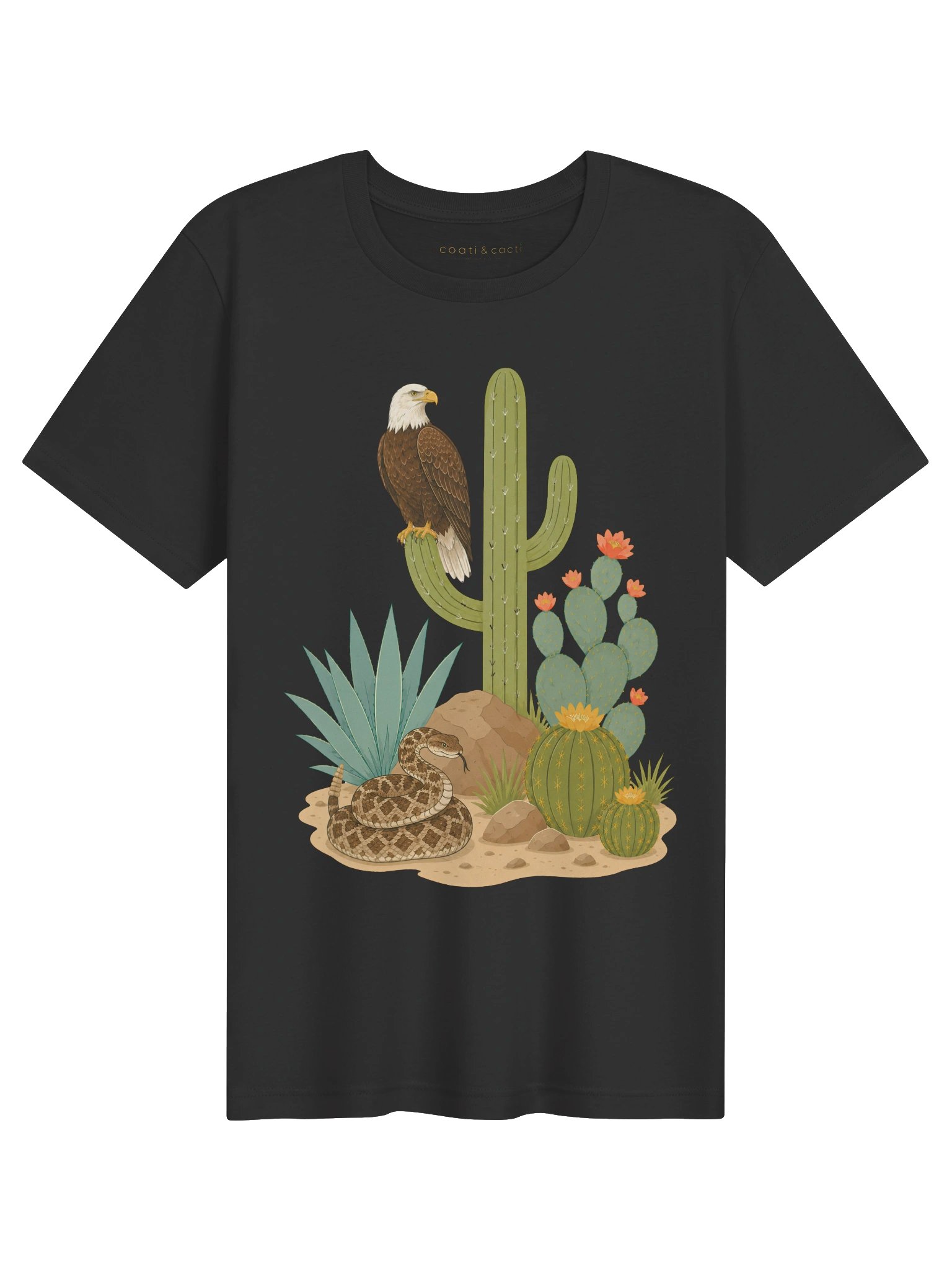 American Bald Eagle Cactus Tee product image (1)