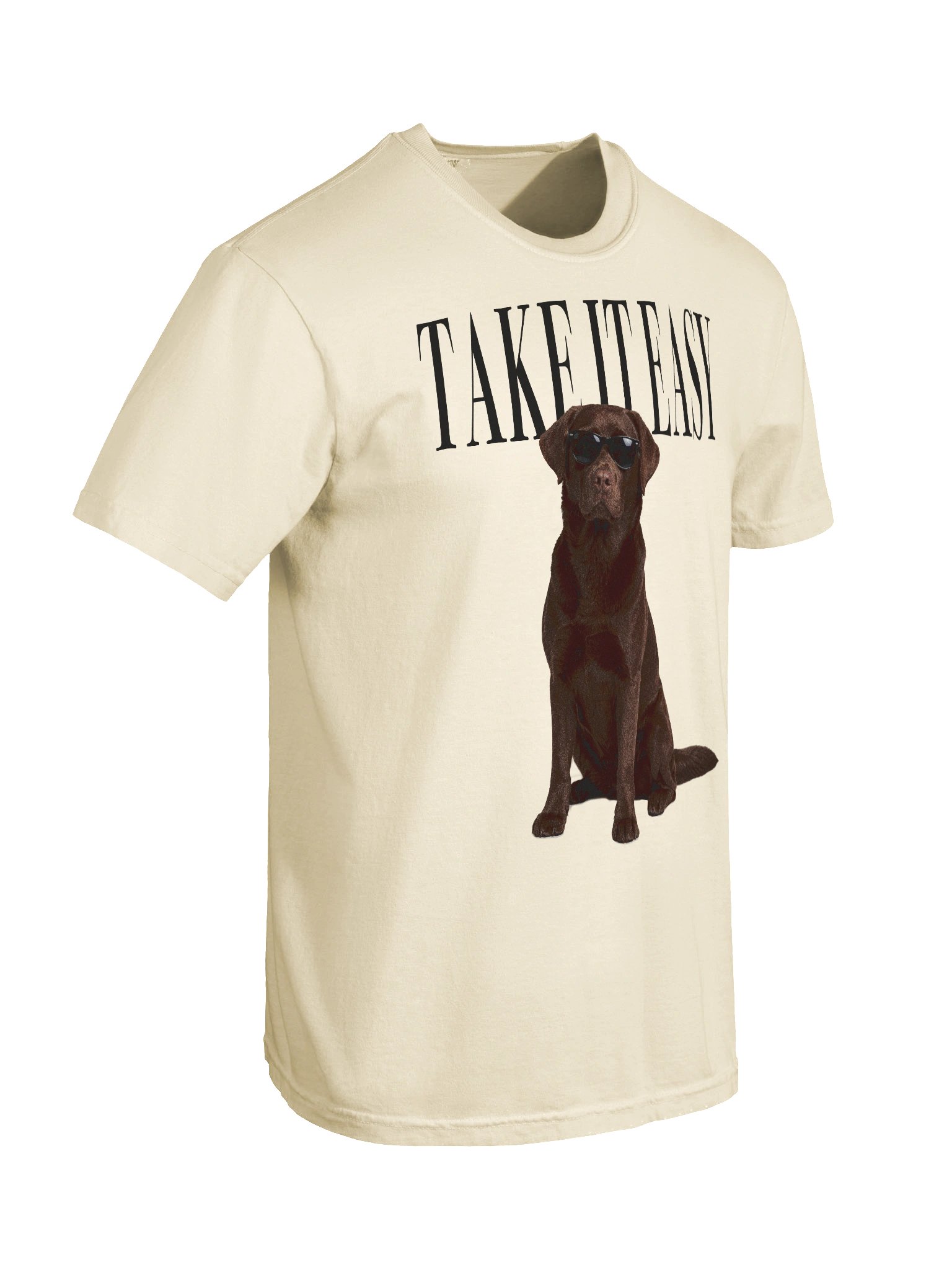Take It Easy '90s Pop Vintage-Style T-Shirt for Labrador Retriever(Chocolate) Lovers product image (11)