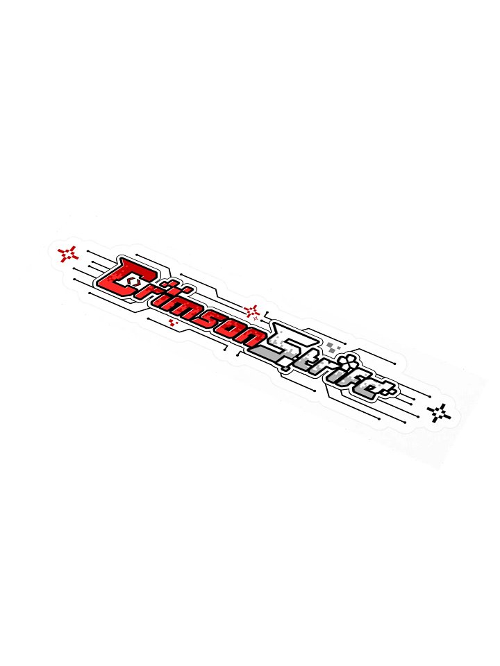 CrimsonStrife Horizontal Logo Sticker product image (1)