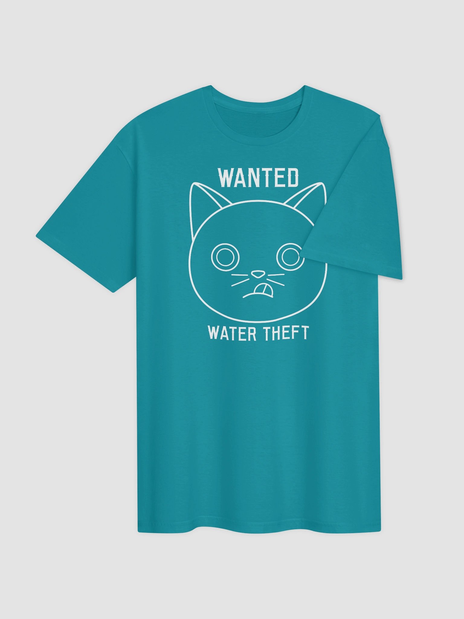Wanted (Water Theft - White Print) - Unisex Adult Super Soft Lightweight T-shirt product image (3)