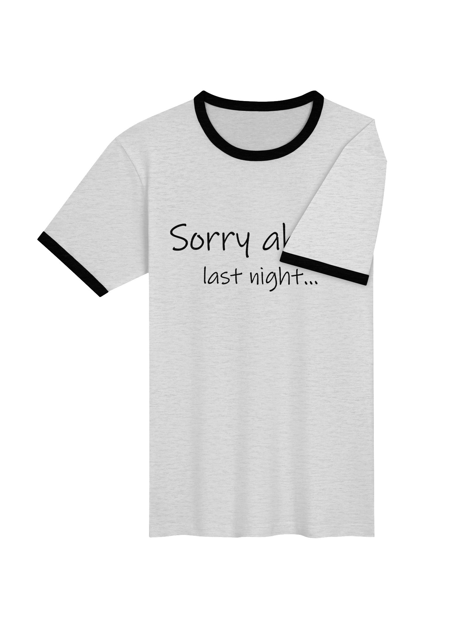 Sorry About Last Night Ringer Tee product image (20)