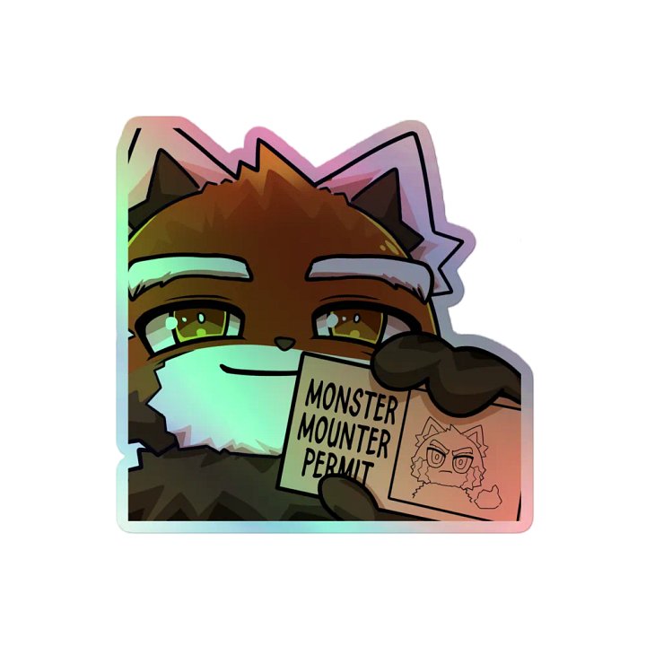 Holograpic Monster Mounter Sticker product image (2)