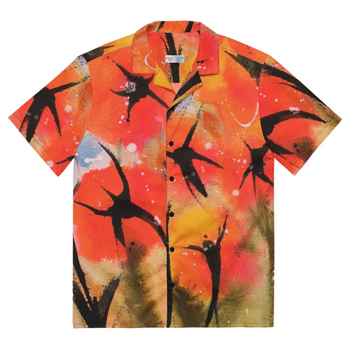 Hawaian shirt with original watercolour artwork by b.reters product image (2)