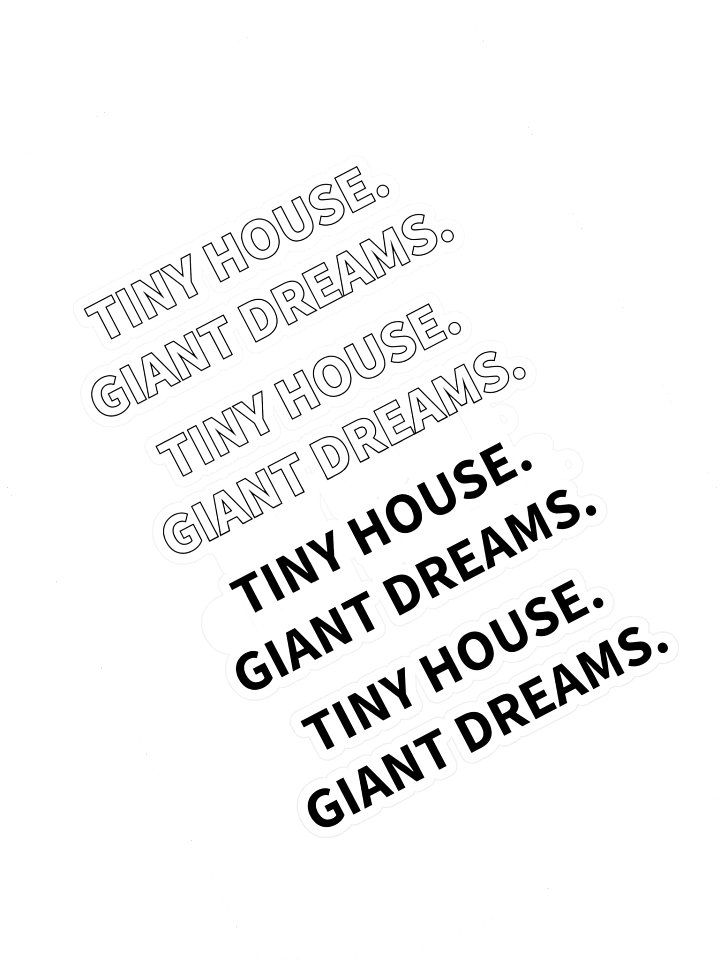 Financial Freedom Starts Small Sticker Pack - Tiny House Living product image (1)