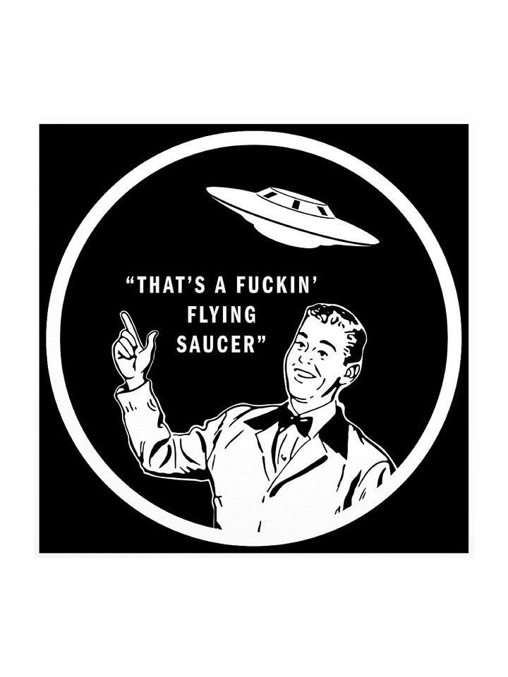 FLYING SAUCER STICKER product image (1)
