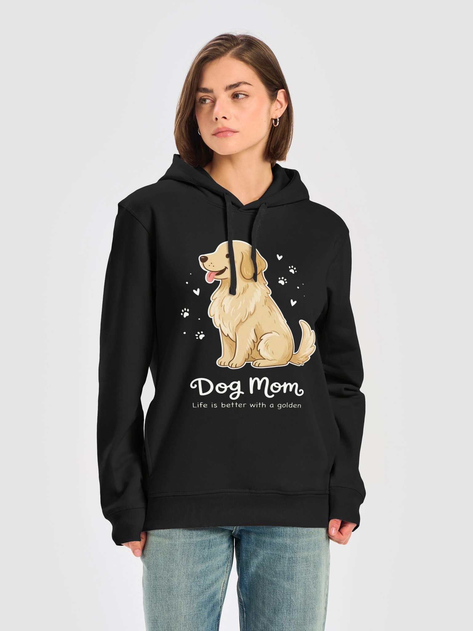Dog Mom Golden Retriever Hoodie | Cute Dog Lover Gift product image (1)