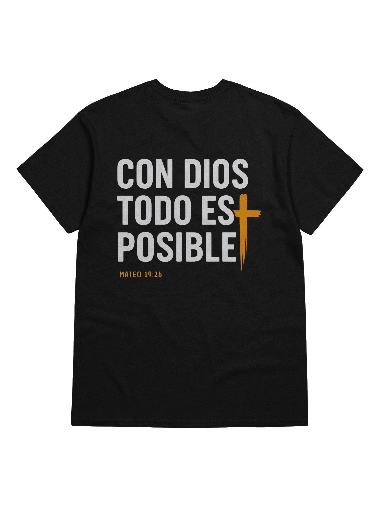 Camiseta Unisex Manga Corta | Con Dios todo es posible product image (7)