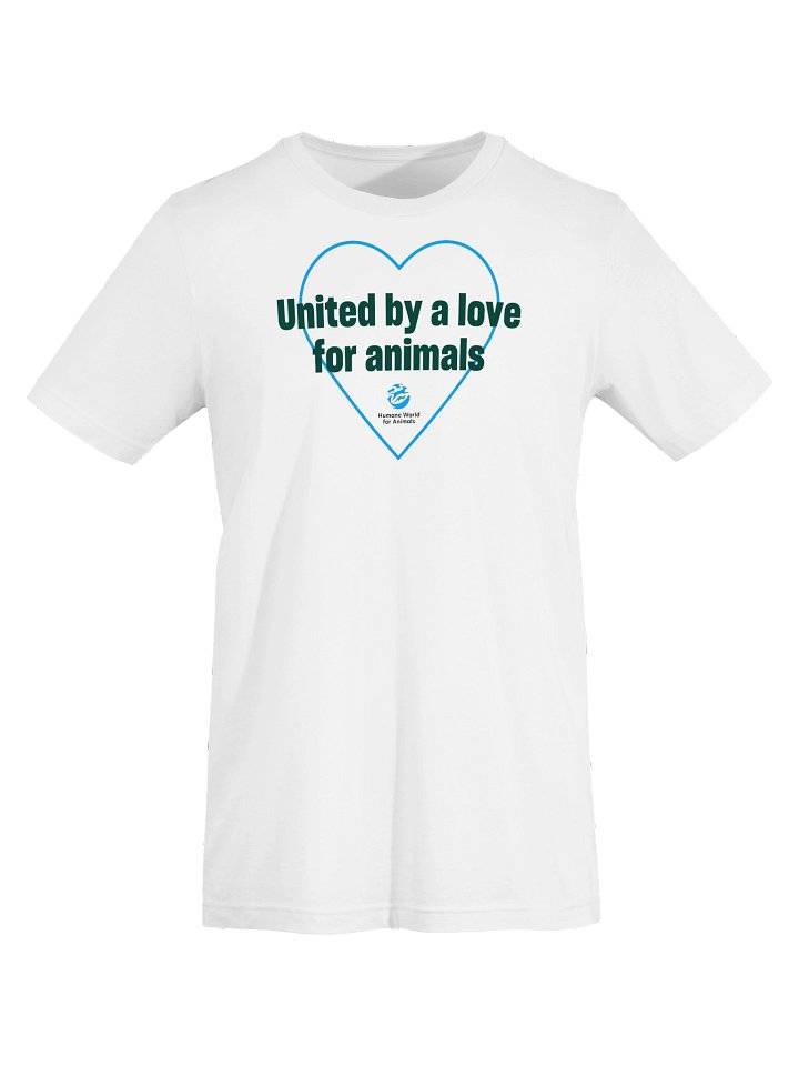 United by a love for animals - heart - T-shirt - Light product image (2)