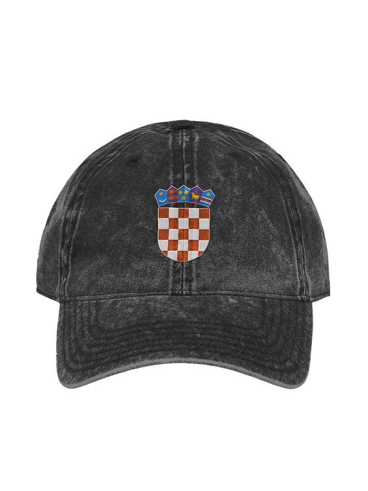 Croatia Coat Of Arms Flag Embroidery Vintage Hat product image (2)