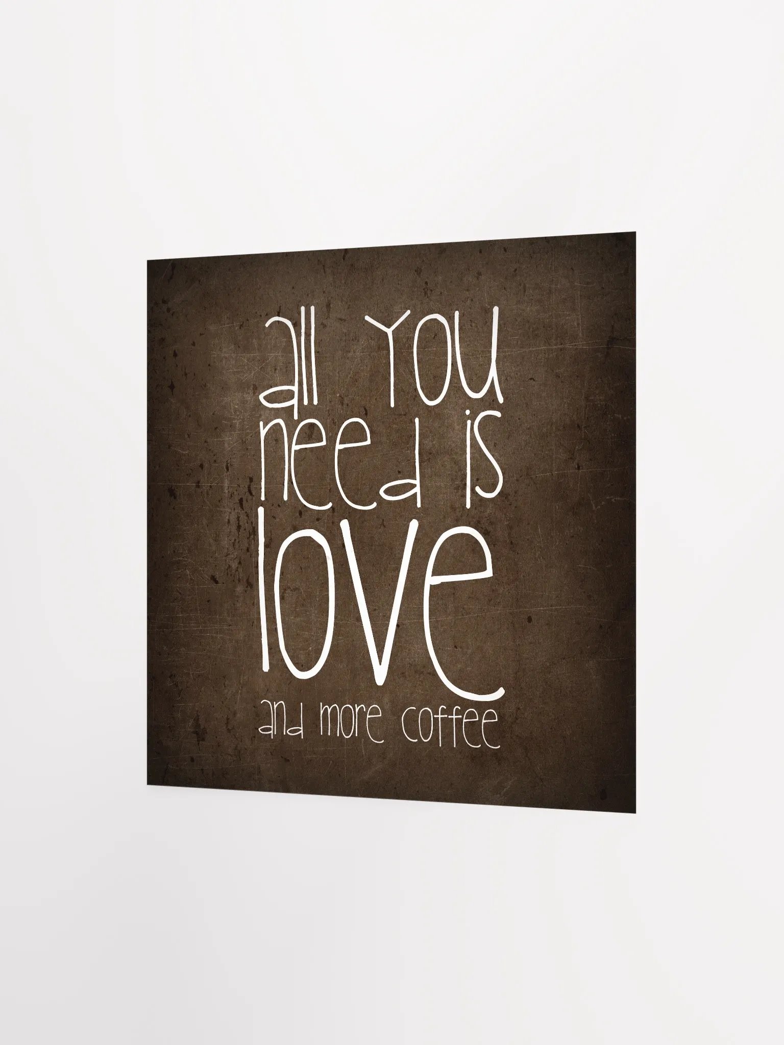 Love & Coffee Textured Poster product image (6)