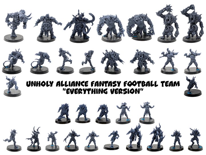 Unholy Alliance Fantasy Football Team "Everything Version" - Brutefun Miniatures product image (1)
