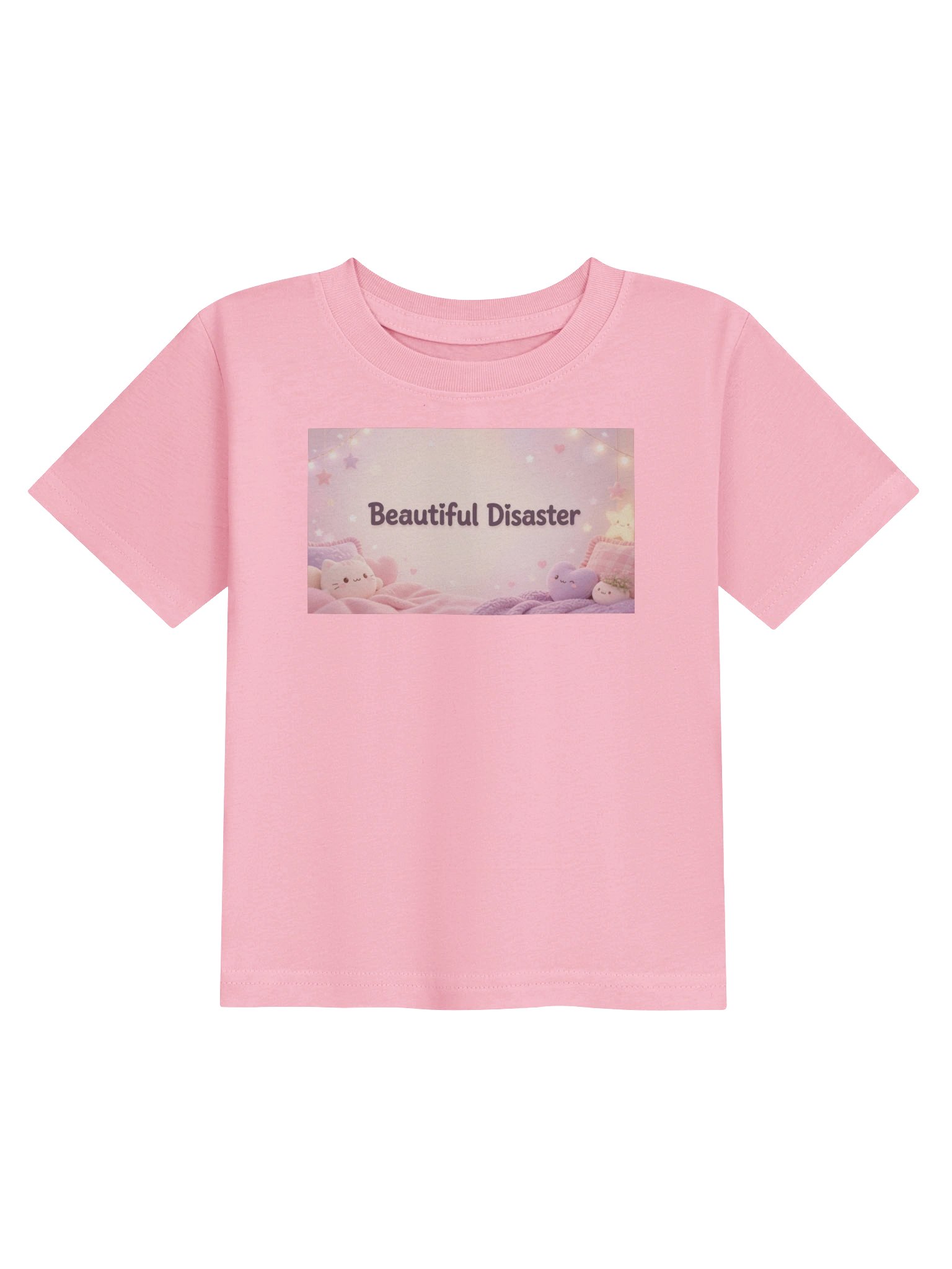 "Beautiful Disaster" Pastel Baby Tee product image (7)