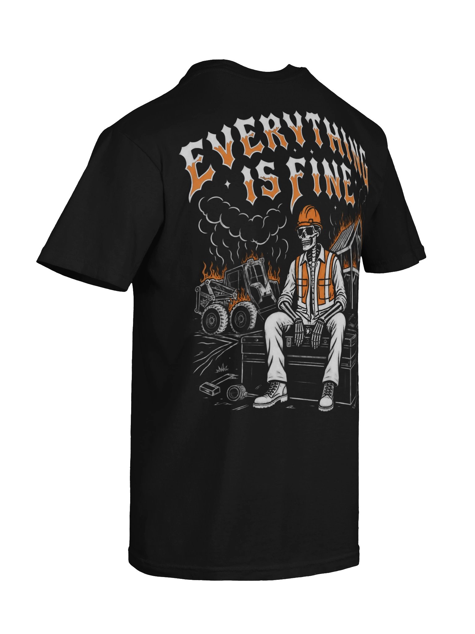 Everything Is Fine Halloween Skeleton Shirt product image (2)