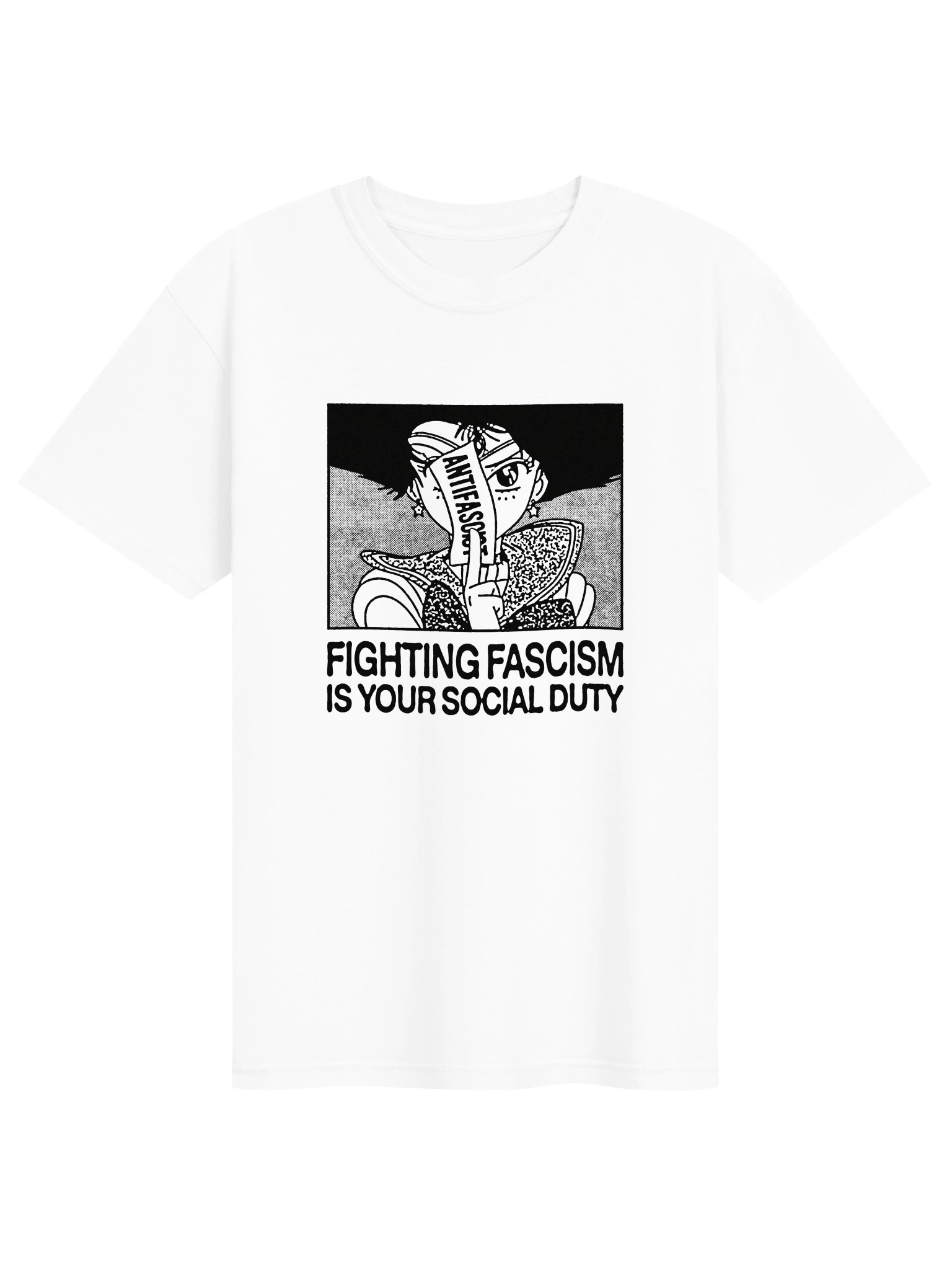 FIGHTING ! T-shirt. white vers. product image (1)