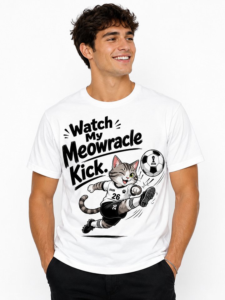 Watch My Meowrace Kick Soccer Cat Shirt product image (1)