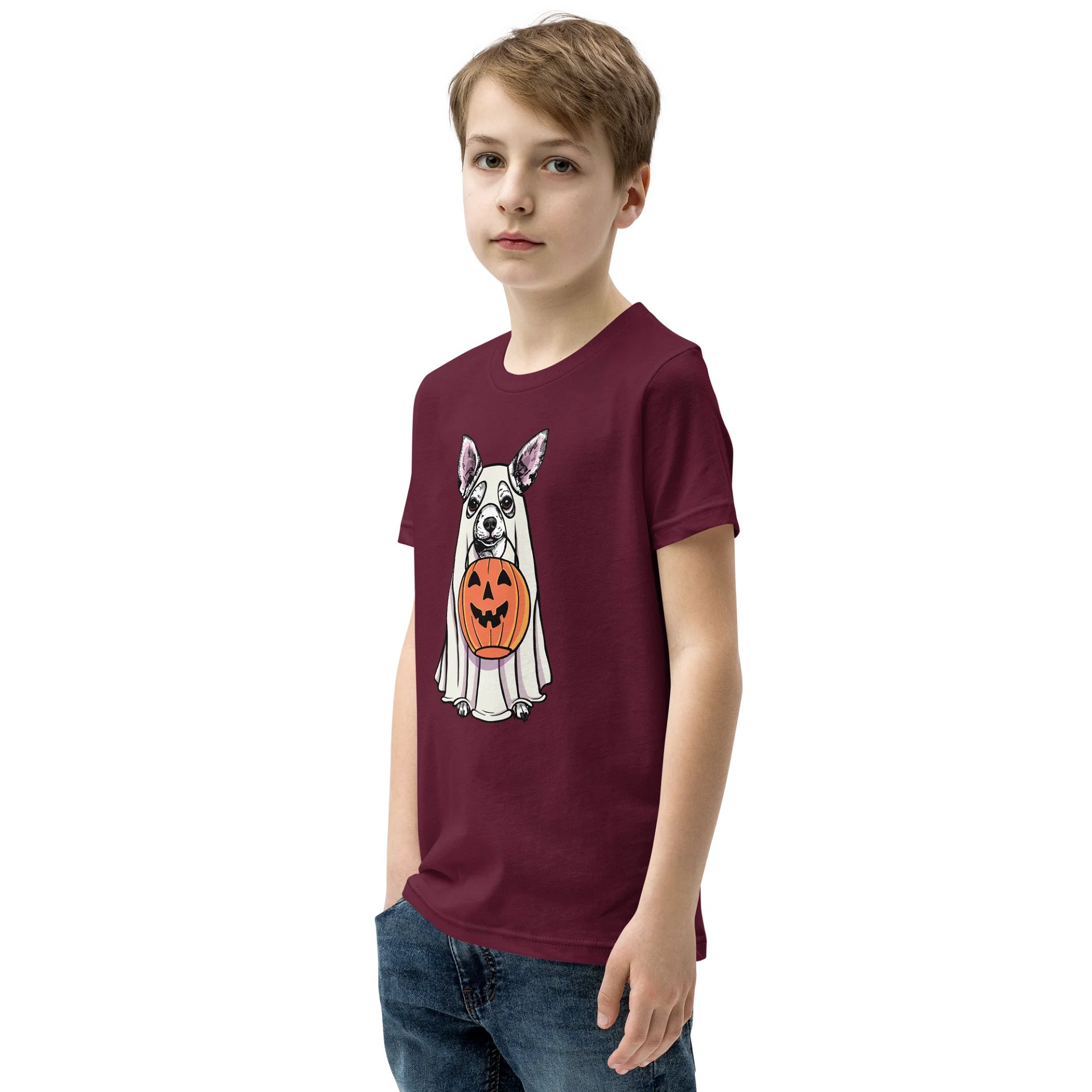 Halloween Chihuahua(White) Youth T-Shirt product image (4)