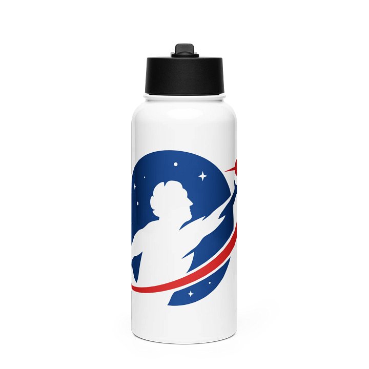 Stainless Steel Water Bottle with Straw – 32oz (950ml) product image (1)