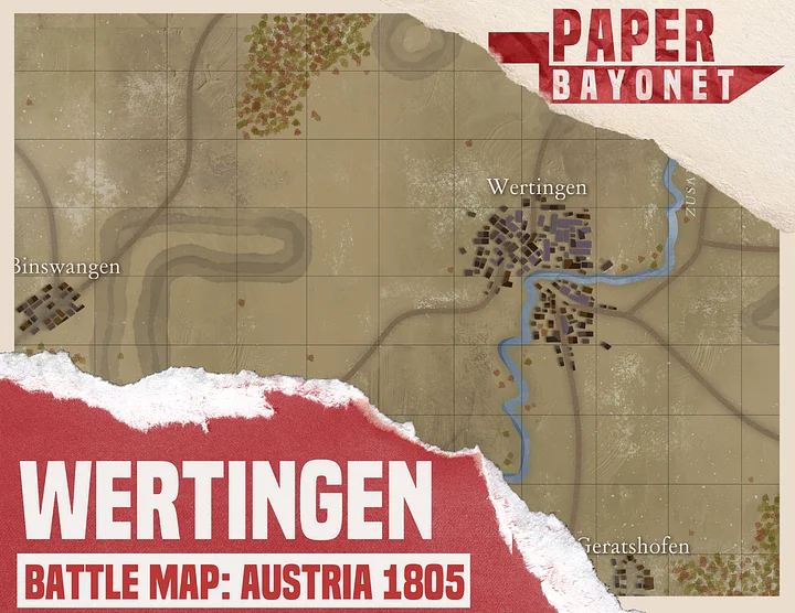 Wertingen battle map. product image (1)