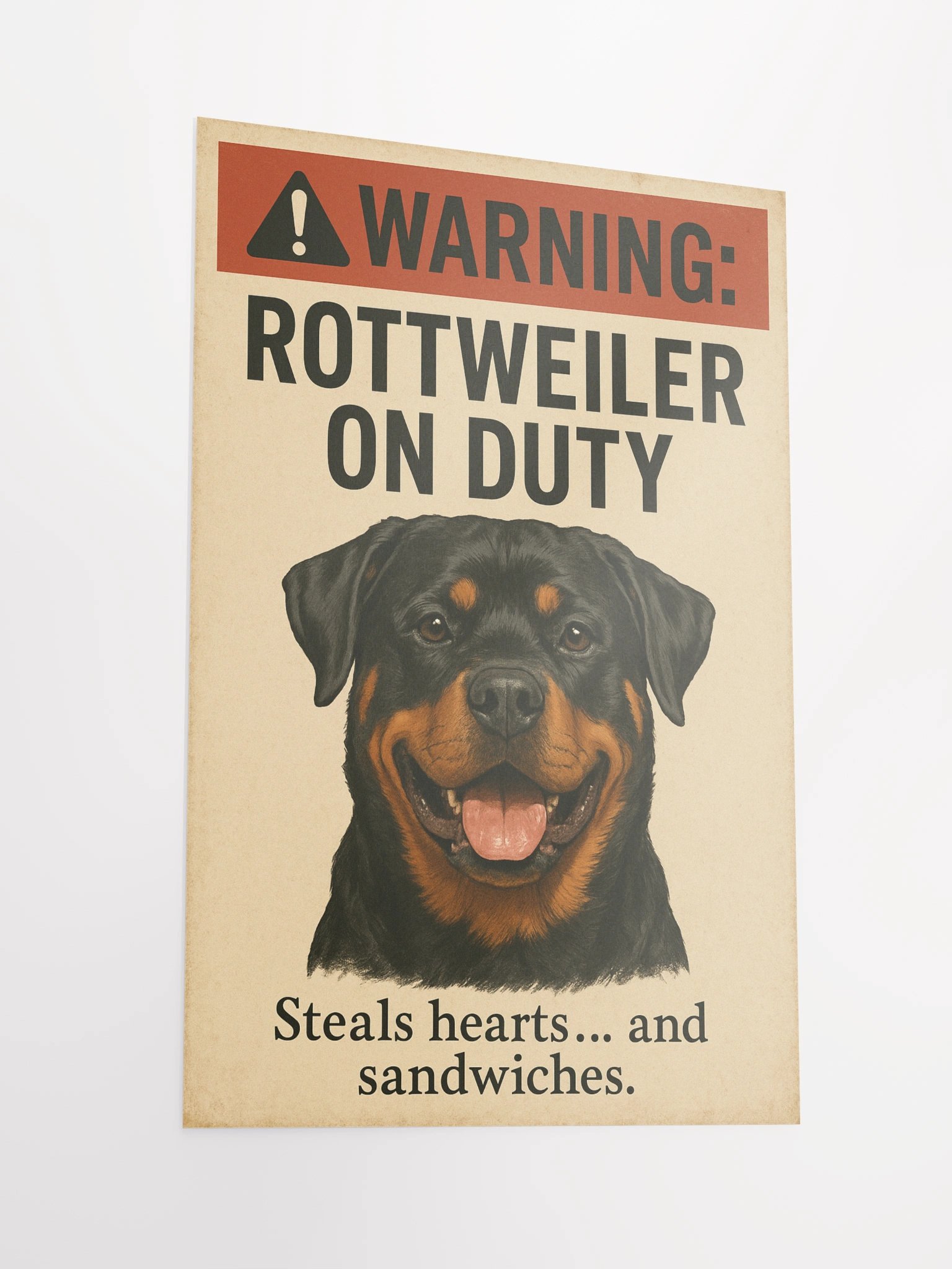 WARNING: ROTTWEILER ON DUTY Poster product image (5)