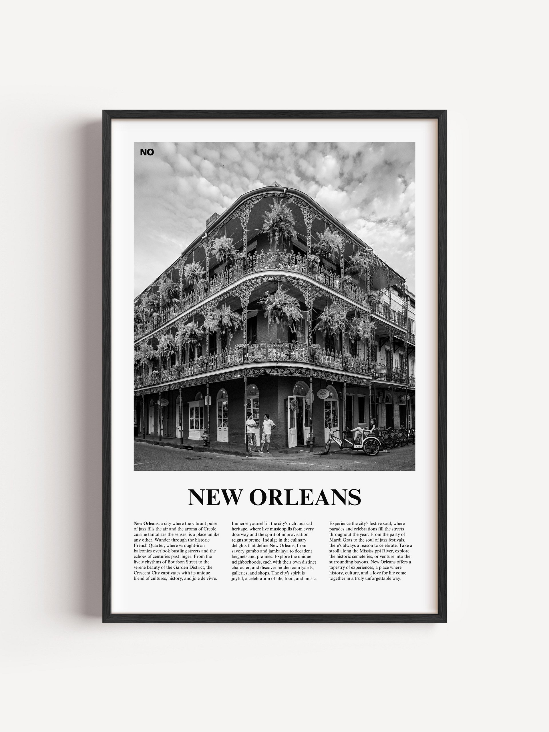 New Orleans 02 Newspaper Poster | Framed product image (1)