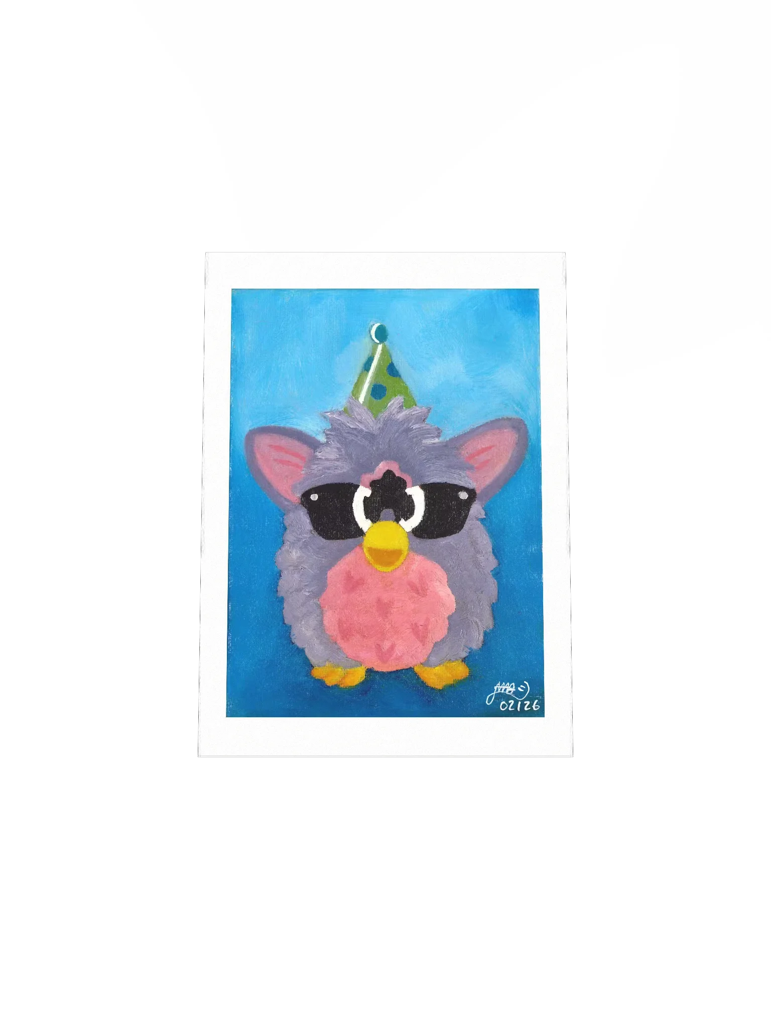 Party Hat Furby Oil Painting Print product image (4)