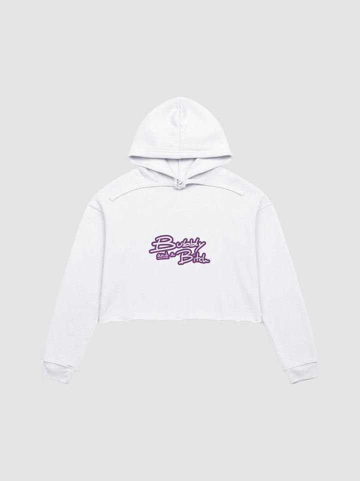 Bubbly and a B*tch (lined design, #763D7D) fleece cropped hoodie product image (2)