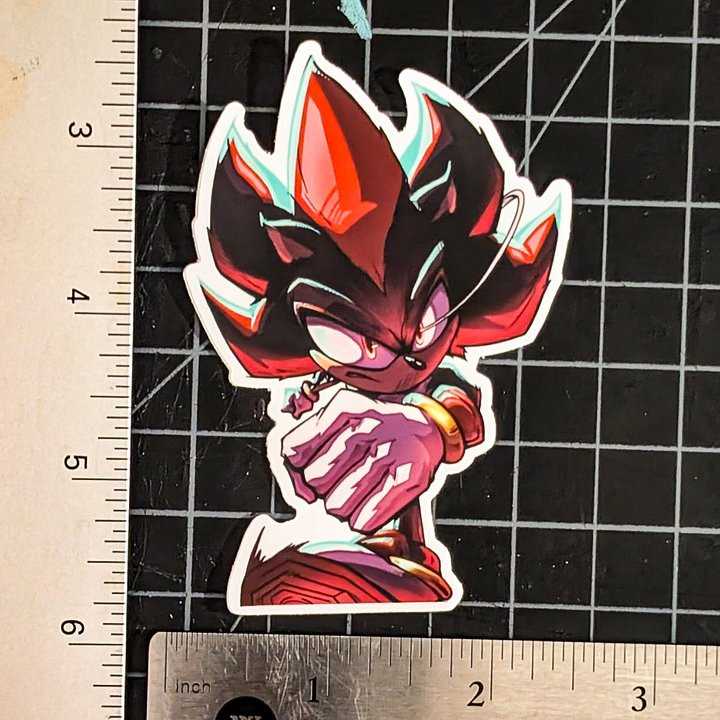 “Shadow the Hedgehog” | Waterproof Vinyl Sticker product image (2)