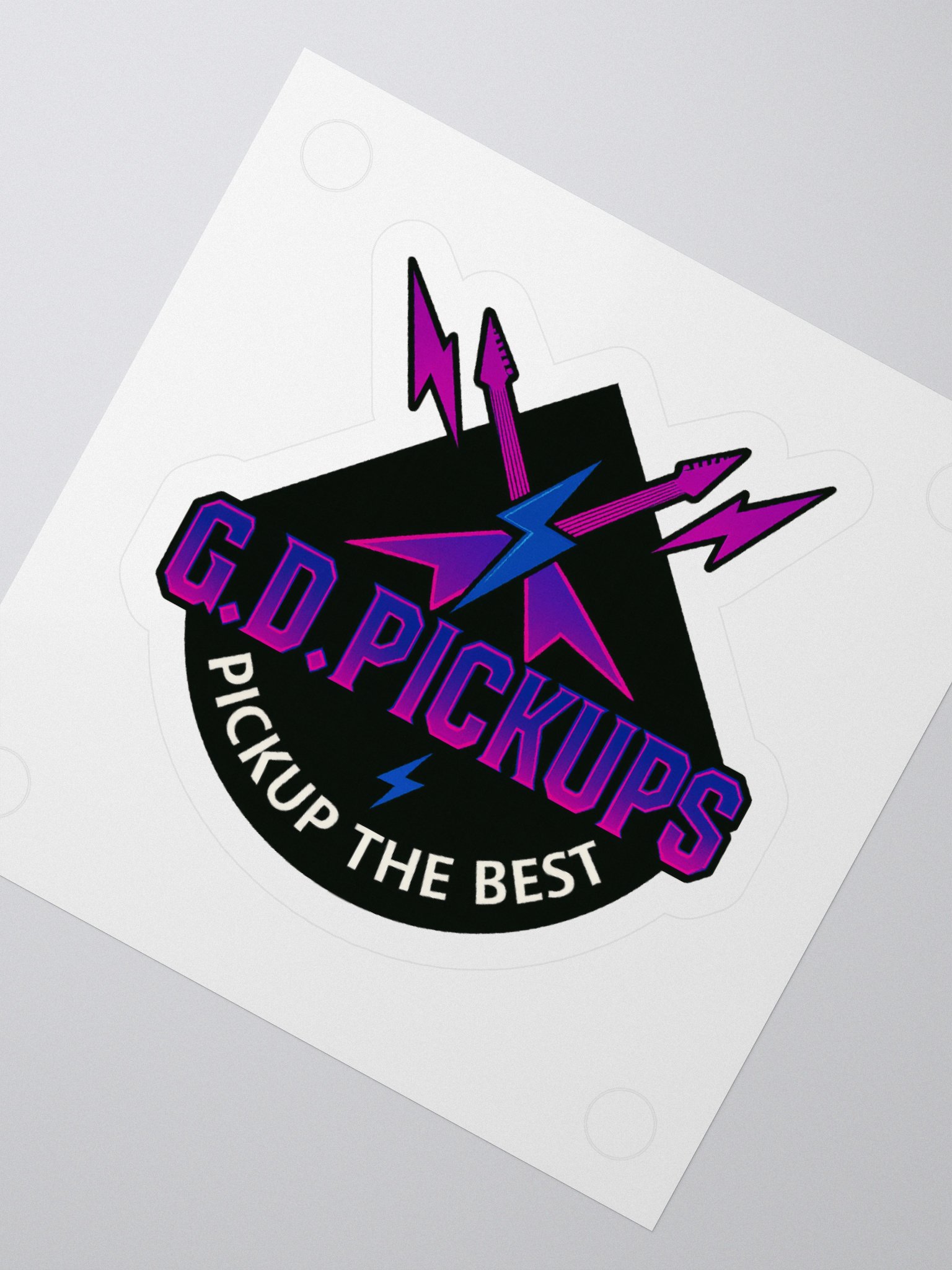 G.D. Pickups Sticker – Retro Thunder Edition product image (6)
