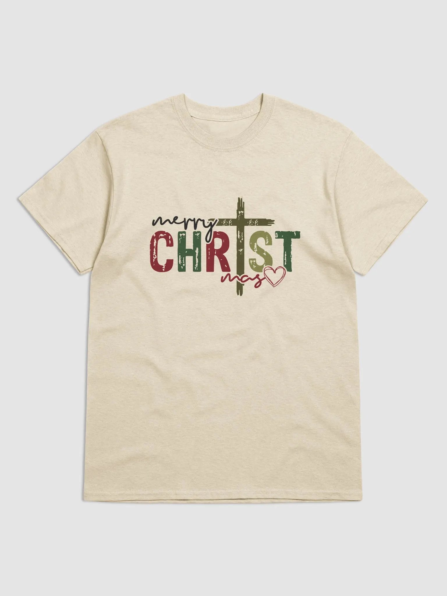 Merry Christmas Cross T-Shirt product image (2)