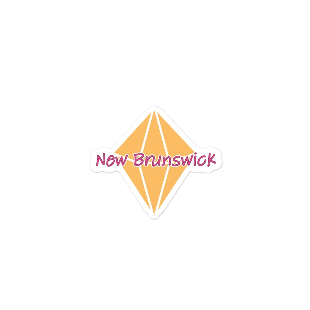 Vibrant New Brunswick Kiss Cut Stickers product image (1)