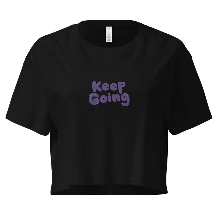 keep going ♡ embroidered crop tee product image (1)