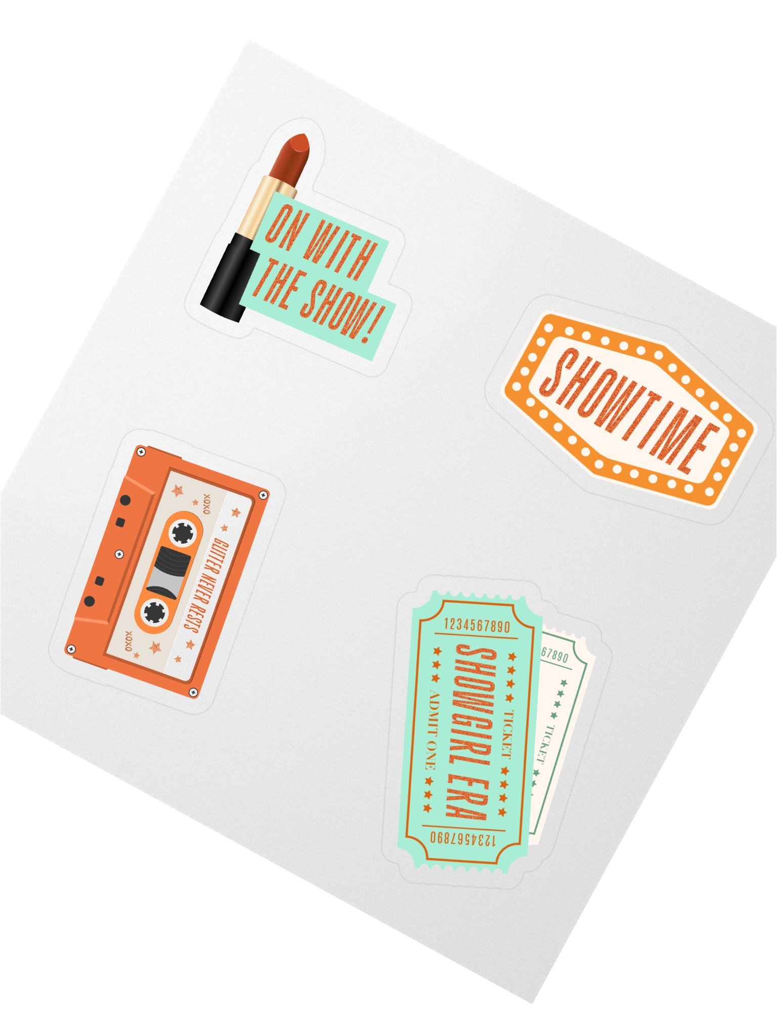 It's Showtime! Kiss Cut Stickers - Show Business Collection product image (3)
