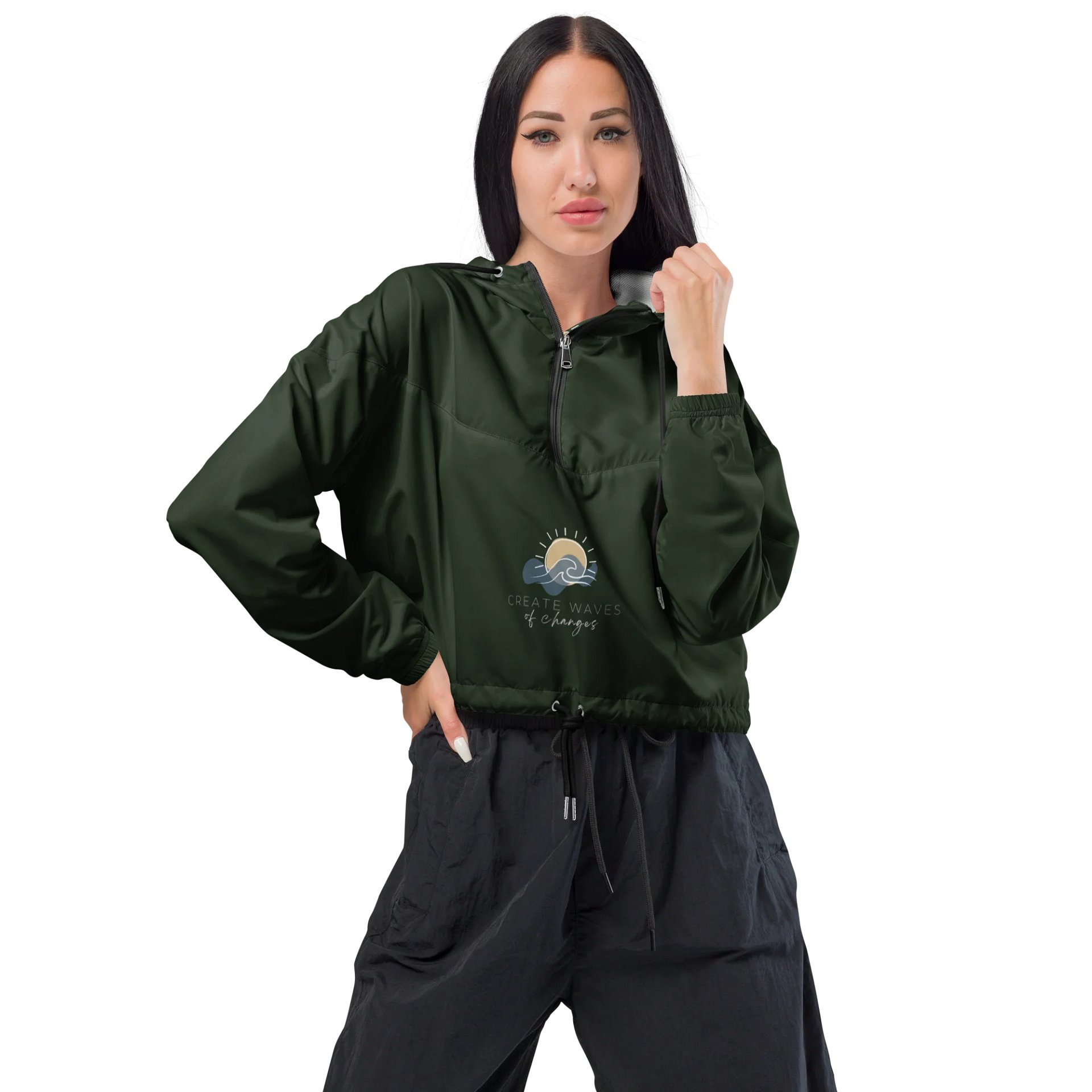 Women's Cropped Windbreaker WCFB0111 product image (1)