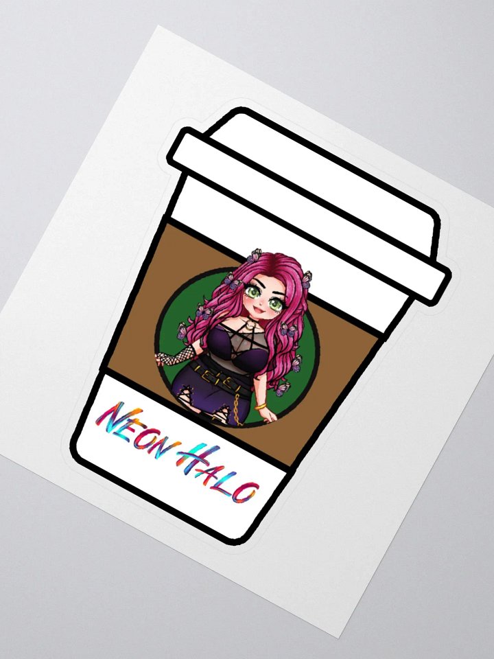 Neon Halo Coffee Sticker product image (5)