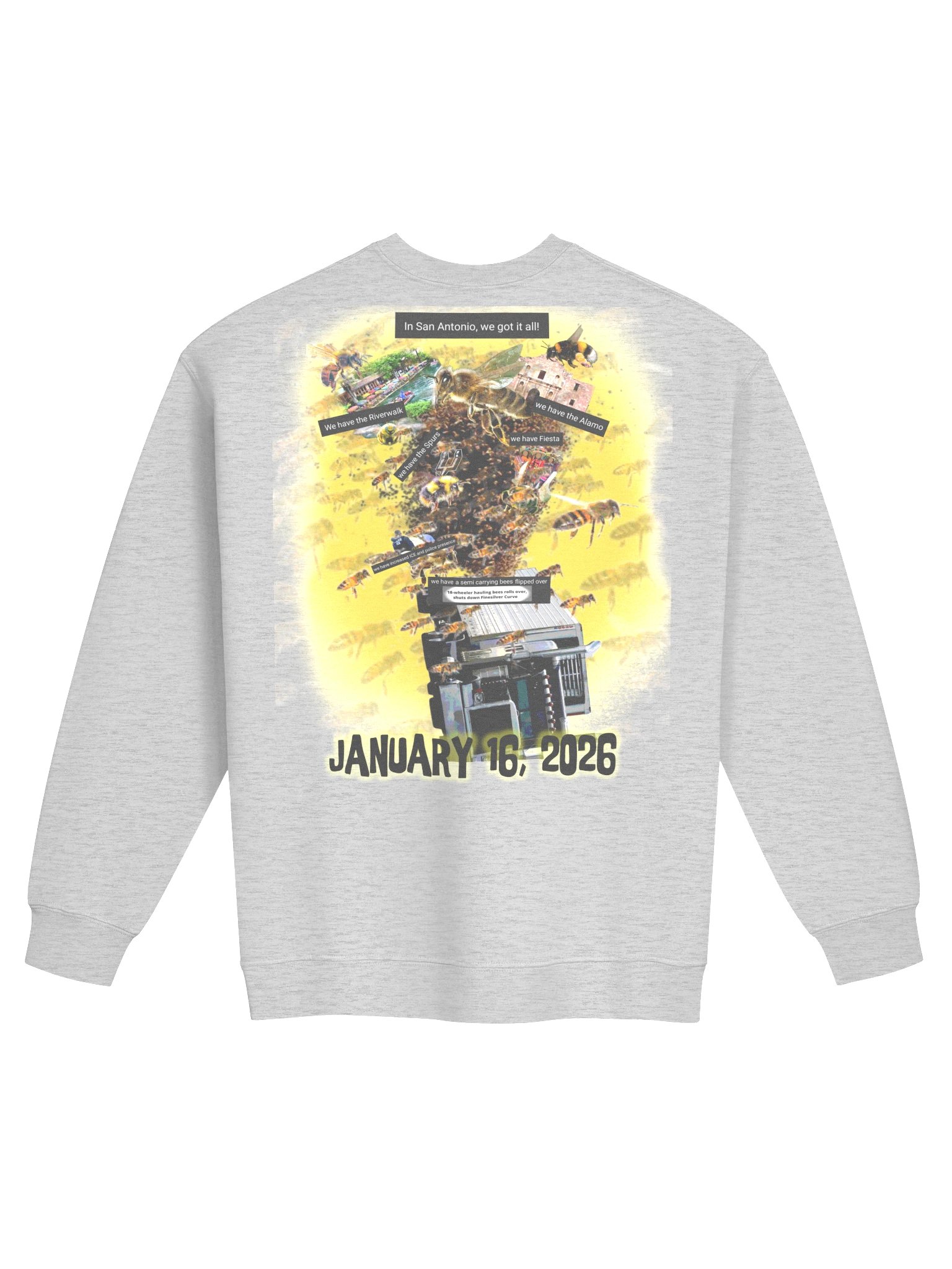 A TRUCK OF BEES ??? SWEATSHIRT (no SLEEVES) product image (22)