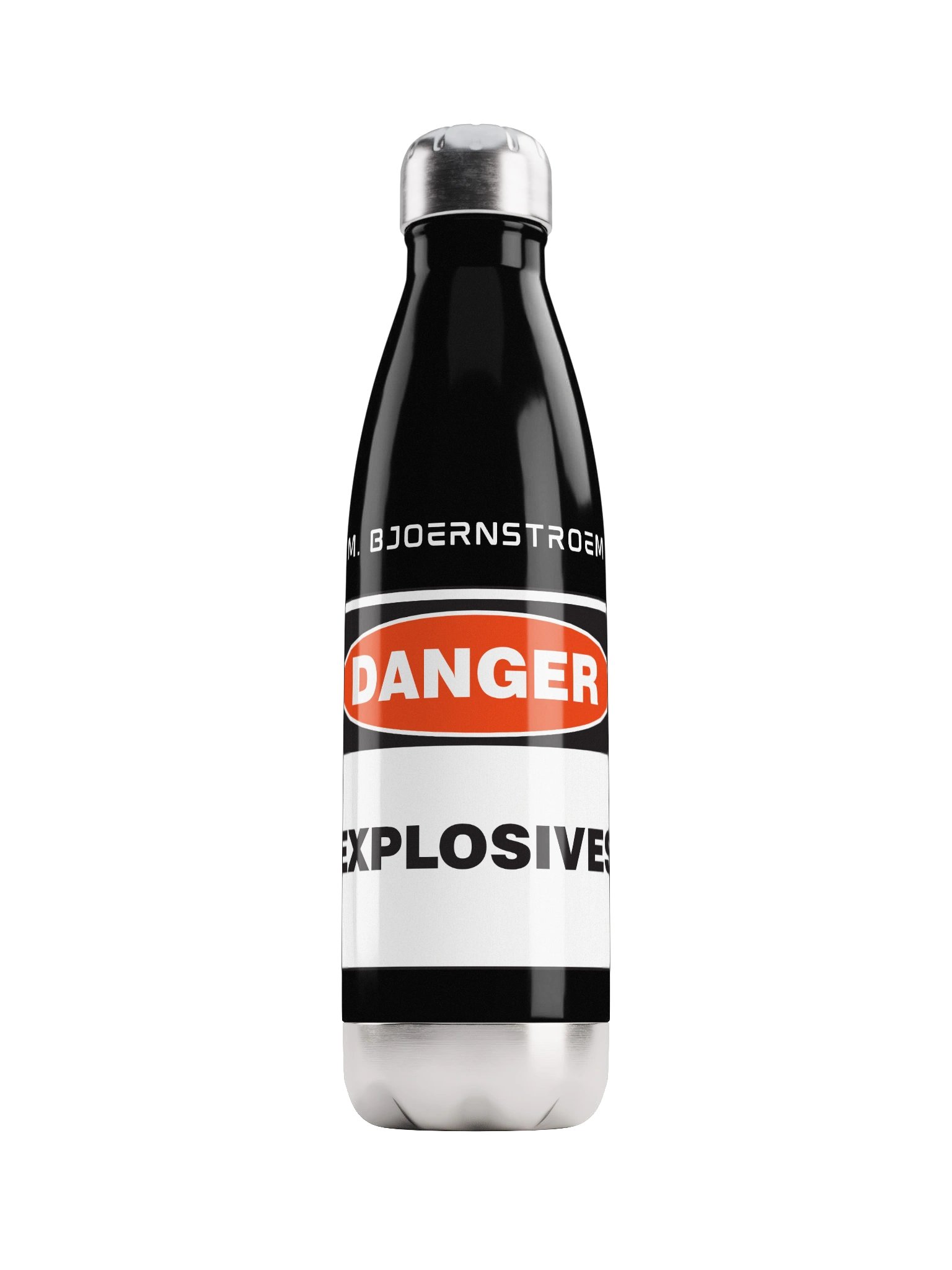 Explosive Stainless Steel Water Bottle Black product image (1)