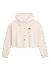 Starry Hand Sketch Women's Cropped Hoodie
