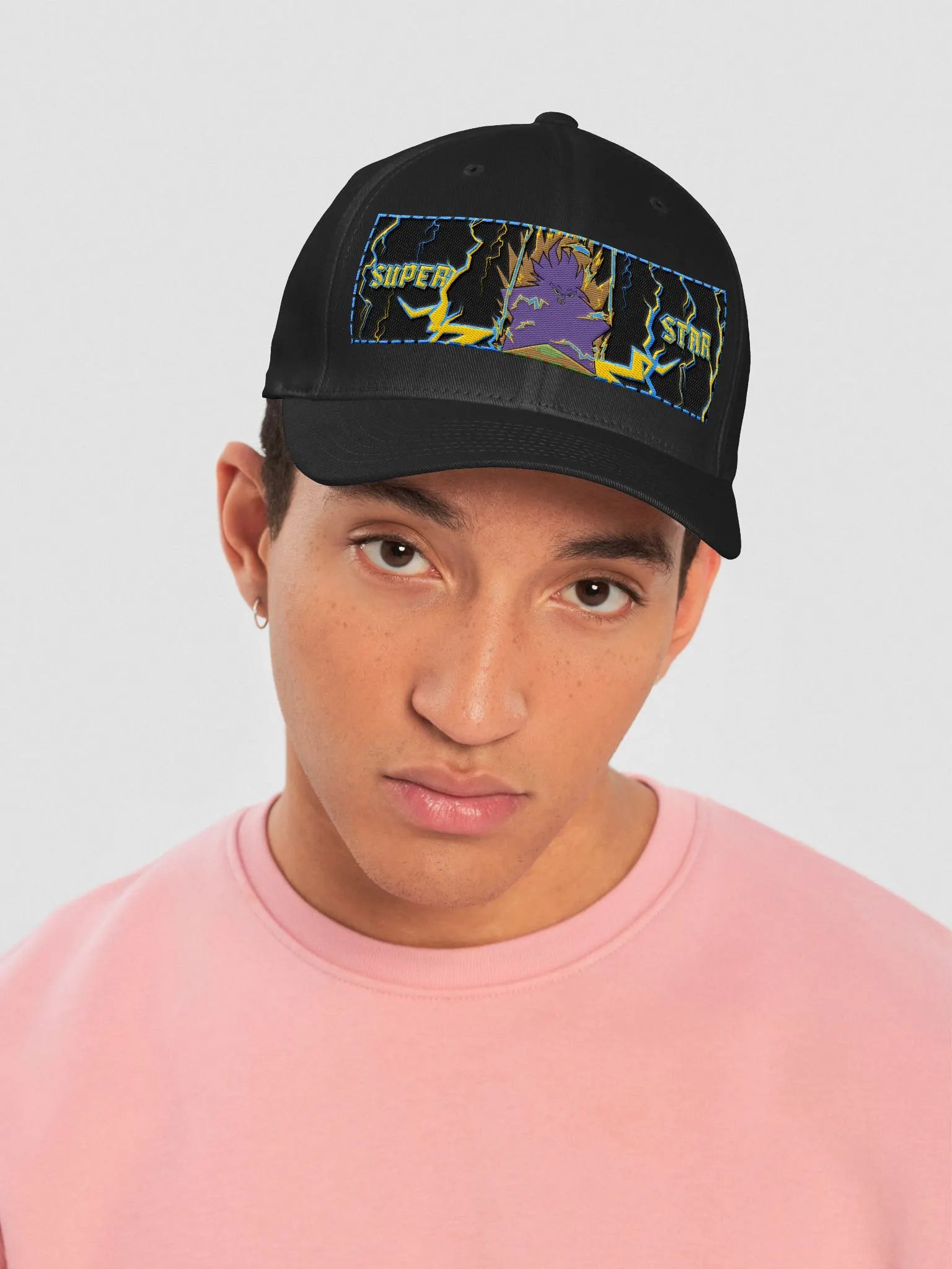 Super Star Self Reflection Structured Fitted Cap product image (5)