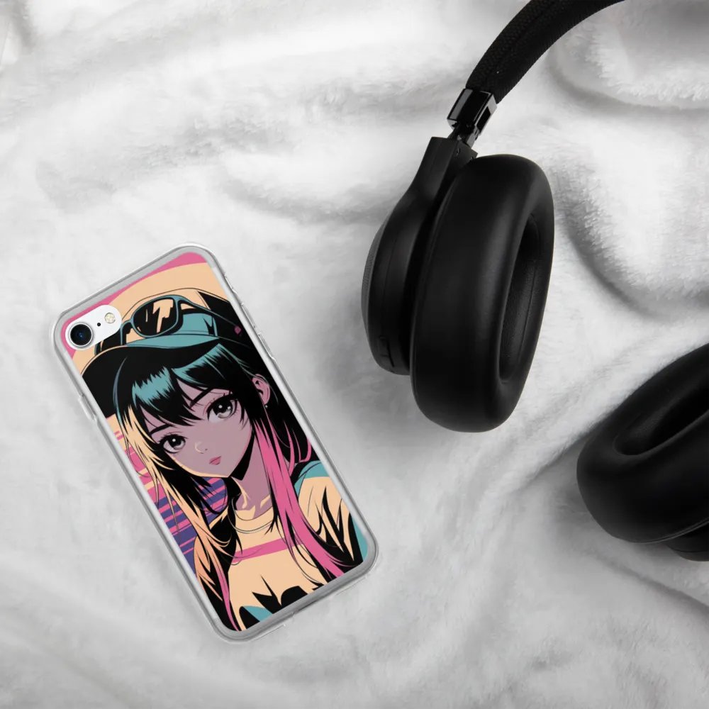 Anime Girl Rainbow hair Iphone Cover product image (4)