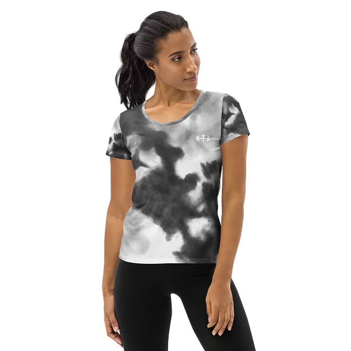 His House Womens Performance T-Shirt - B&W Tie Dye product image (1)