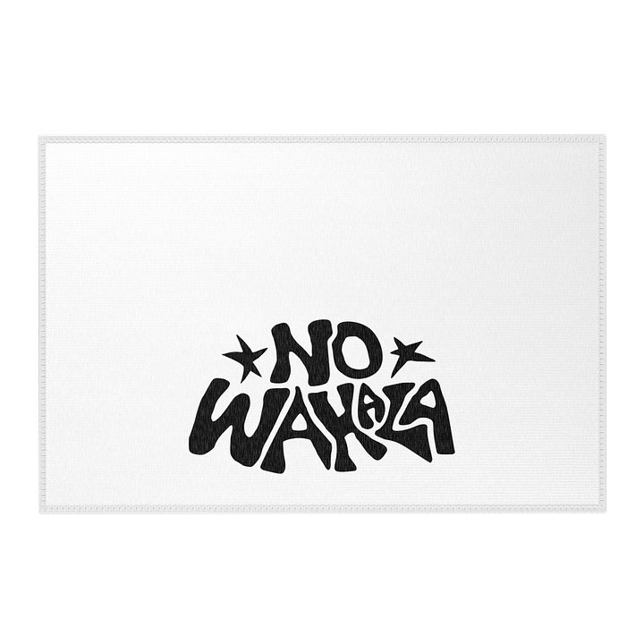 No Wahala® Area Rug (Black on White) product image (2)