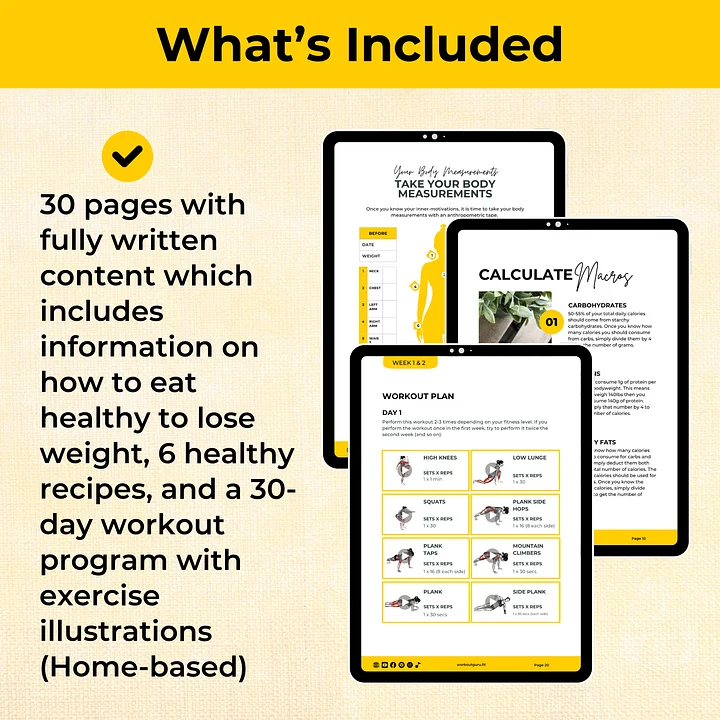30-day Home-Based Weight Loss Workout Program product image (2)