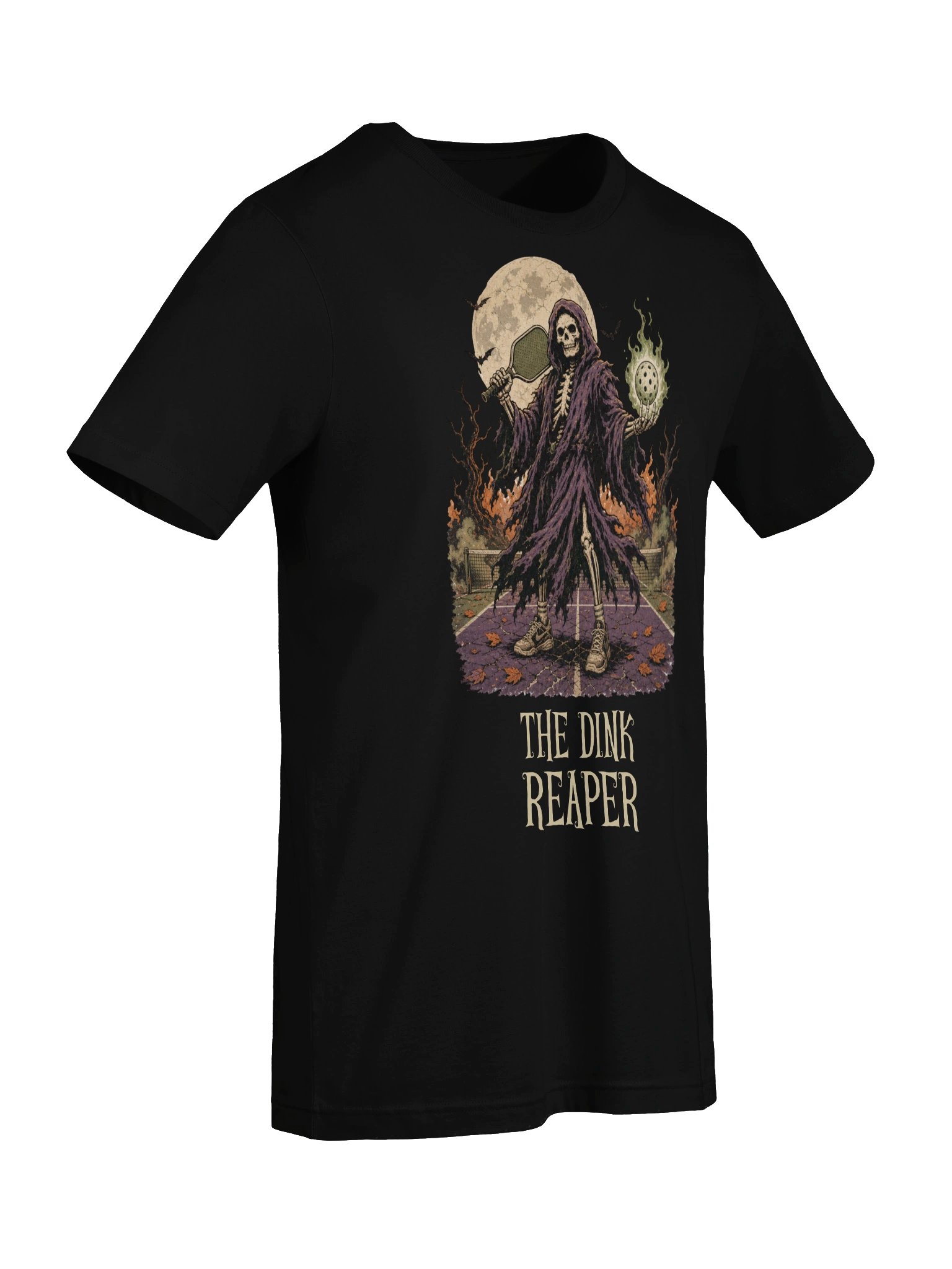 The Dink Reaper Halloween Pickleball Shirt | Grim Reaper Skeleton Tee product image (7)